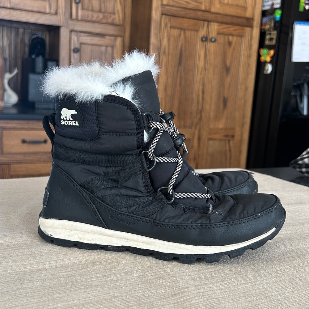 SOREL Whitney II Flurry Winter Boys Girls Children Kids Snow Boots Sz‎ 4